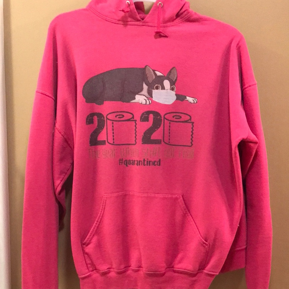 Pink 2020 pitbull hoddie